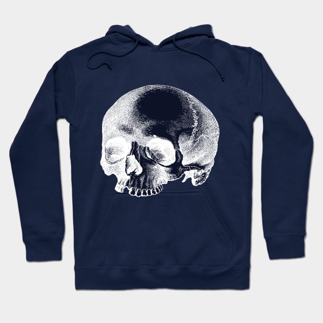 Big Vintage Skull Top Illustration Missing Tooth Hoodie by terrybain